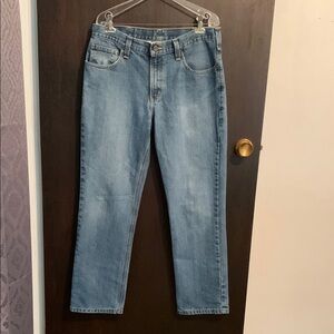 Carhartt Blue Straight-Leg Jeans Classic Style